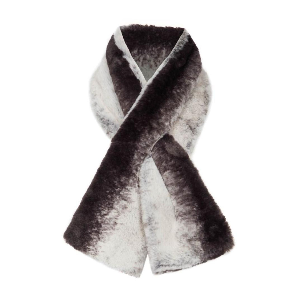 TIGI Charcoal Fauz Fur Scarf - One Size - Beales department store