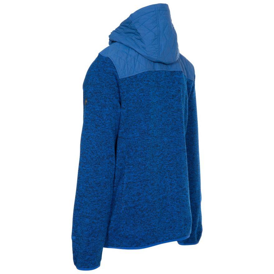 Trespass Fairleystead Hooded Fleece Jacket - Blue Marl - Beales department store