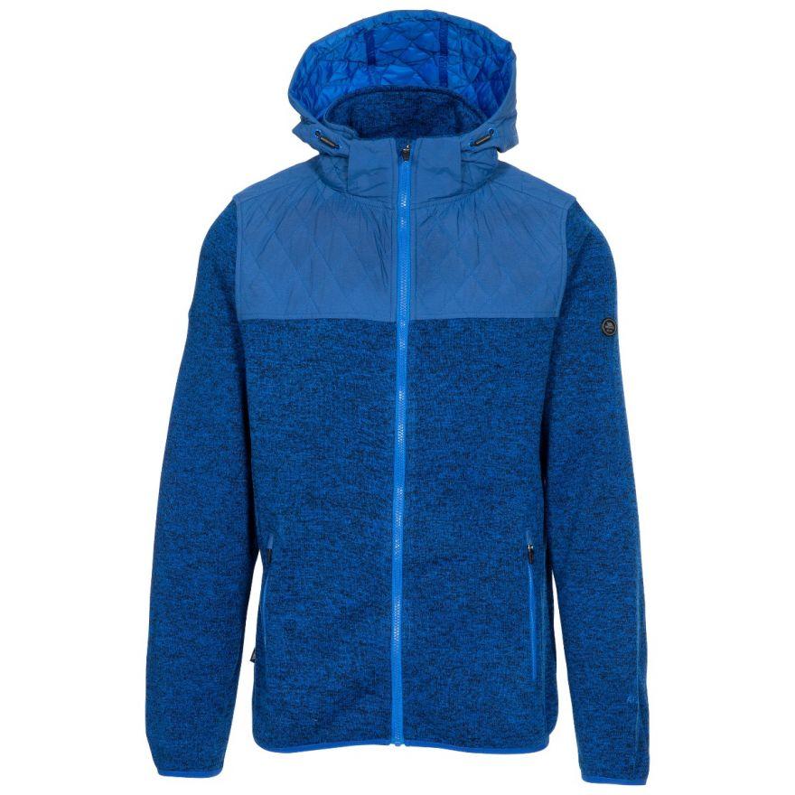 Trespass Fairleystead Hooded Fleece Jacket - Blue Marl - Beales department store